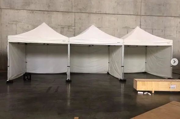 Hire 3x3m Pop Up Marquee With White Roof And 3 Sides, hire Marquee, near Blacktown image 1