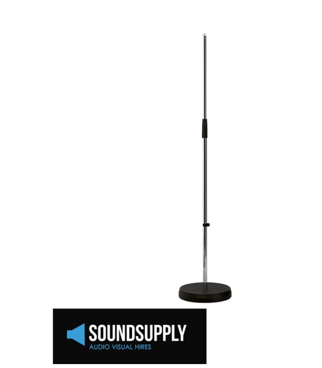 Hire Round Base Microphone Stand, hire Microphones, near Hoppers Crossing