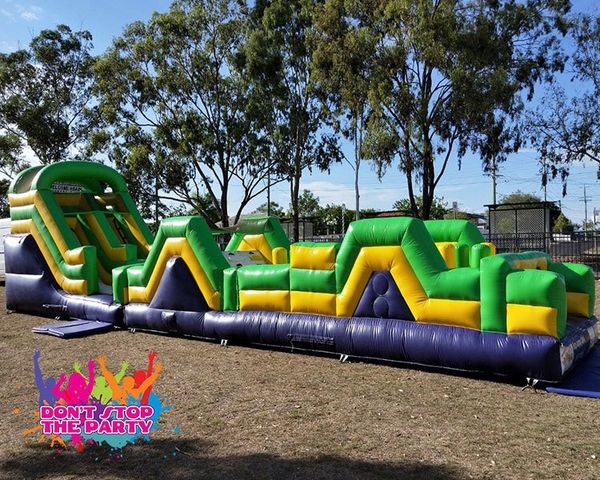 Hire 15 Mtr Obstacle Course and Slide A, from Don’t Stop The Party