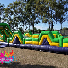 Hire 15 Mtr Obstacle Course and Slide A