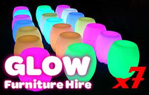 Hire Glow Bong Seats - Package 7, hire Chairs, near Smithfield