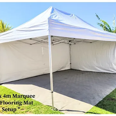 Hire Marquee Flooring - Grey Rubber Mat Carpet - Various Size - Per SQM