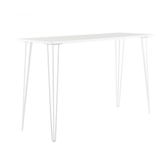 Hire White Hairpin Tapas Table With White Top