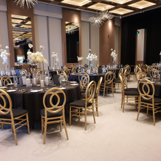 Hire Gold Chanel Chair Hire, in Riverstone, NSW