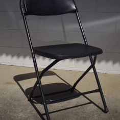 Hire Chair Folding Black Type 2, in Hillcrest, QLD