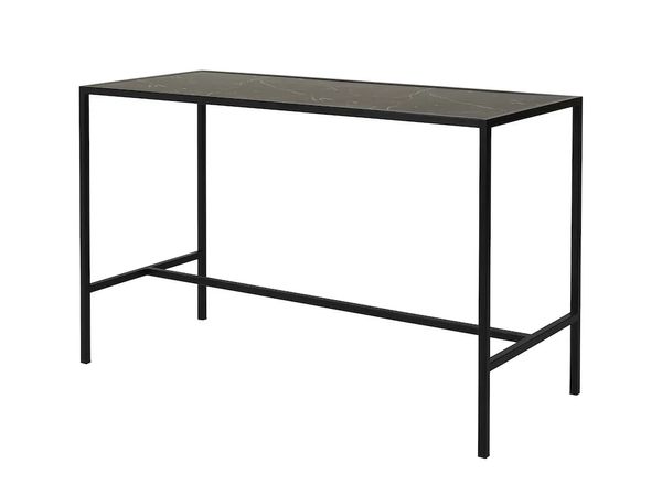 Hire Black Rectangular Tapas Table Hire w/ Black Top, from Chair Hire Co