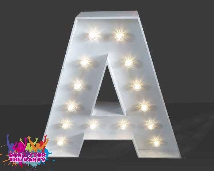 Hire LED Light Up Letter - 60cm - A, hire Party Lights, near Geebung