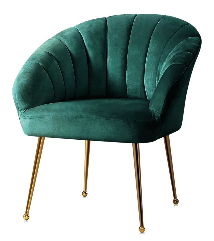 Hire Arm Chair – Green Velvet, Gold Legs, hire Chairs, near Moorabbin image 1