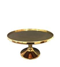 Hire Cake Stand Gold