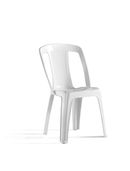 Hire Marquee White Elba Resin Bistro Chair, in Sumner, QLD