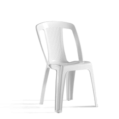 Hire Marquee White Elba Resin Bistro Chair, in Sumner, QLD