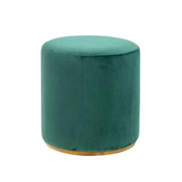 Hire Emerald Green Velvet Ottoman Stool Hire, from Chair Hire Co
