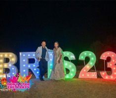 Hire LED Light Up Love Heart - 120cm