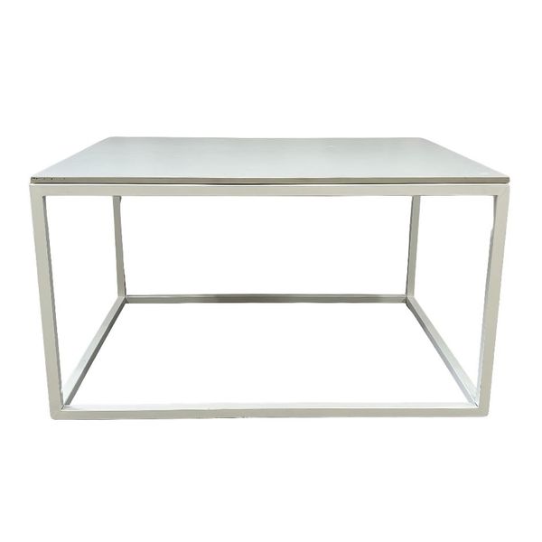 Hire White Cross Coffee Table Hire