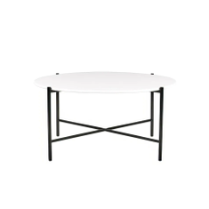 Hire Black Cross Coffee Table Hire w/ White Top