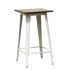 Hire HIGH BAR TABLE HIRE WHITE (TOLIX TIMBER TOP)