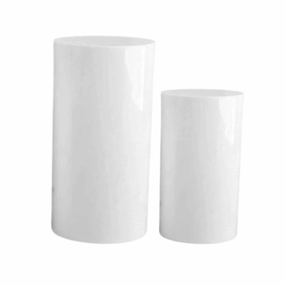 Hire Plinth Round Gloss White (33cmDx71cmH), hire Miscellaneous, near Riverstone image 1