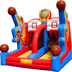 Hire Jumping Castle Combo with slide & basket ball ring (Toystory 3) 6x5mtrs
