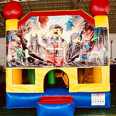 Hire Lego Movie (3x4m) with slide and Basketball Ring inside, in Mickleham, VIC