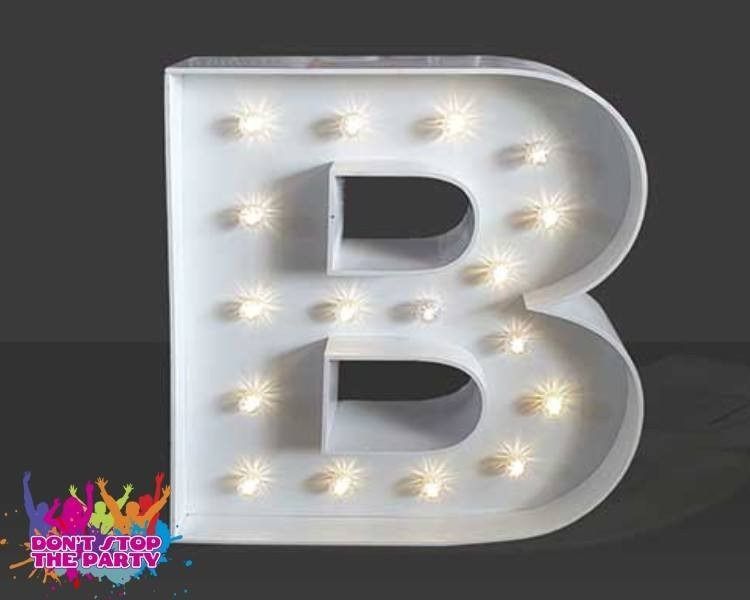 Hire LED Light Up Letter - 60cm - B, hire Party Lights, near Geebung