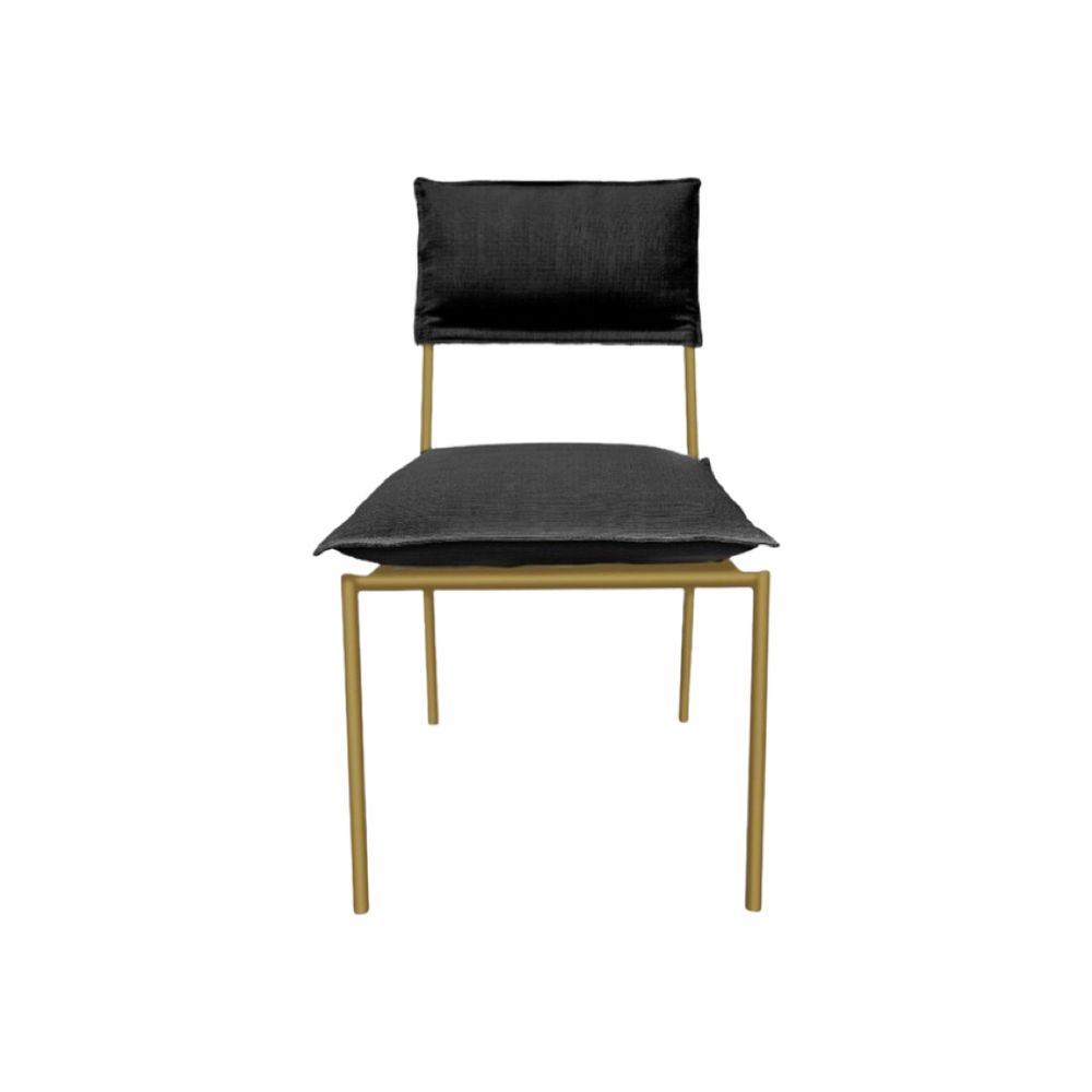 Hire BYRON CHAIR GOLD FRAME BLACK VELVET CUSHIONS, hire Chairs, near Brookvale