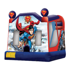 Hire Large Superman Combo Jumping Castle, in Chullora, NSW