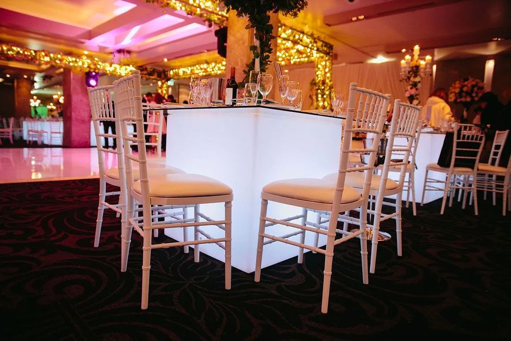 Hire Round Glow Banquet Table Hire, hire Tables, near Blacktown image 1