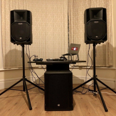 Hire 2 TOPS, 2 BOTTOMS SPEAKERS AND SUB PACKAGE