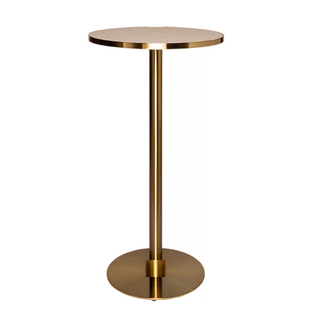 Hire Pink Terrazzo Brass Cocktail Bar Table Hire, hire Tables, near Wetherill Park