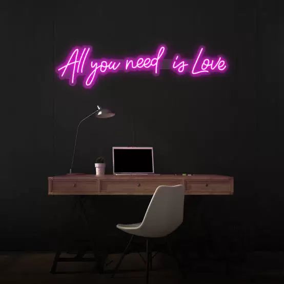 Hire Neon Sign Hire – All You Need is Love, from Chair Hire Co