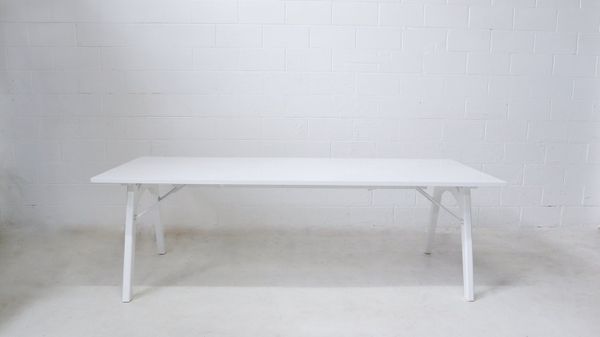 Hire Banquet Table - White