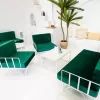 Hire Wire Arm Chair – Ivy Green, from Chair Hire Co