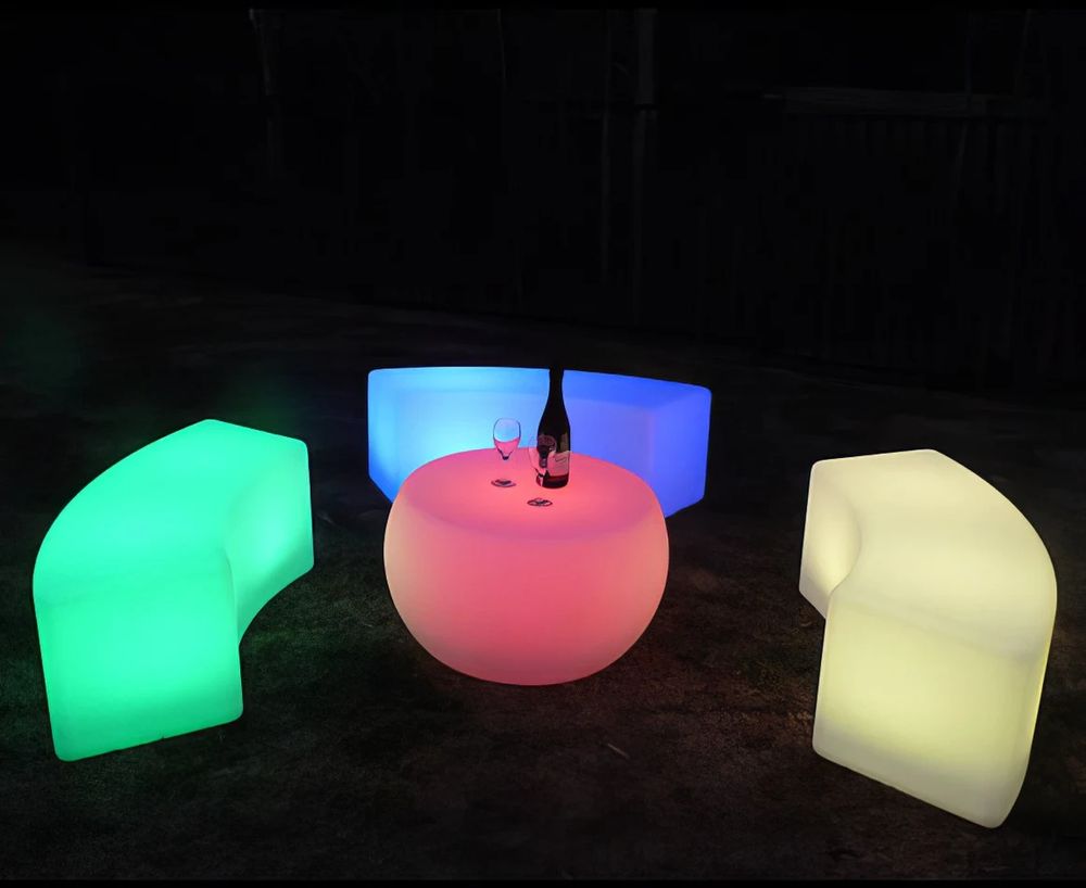 Hire Glow Bench / Glow Snake Bench Hire, hire Glow Furniture, near Auburn image 1