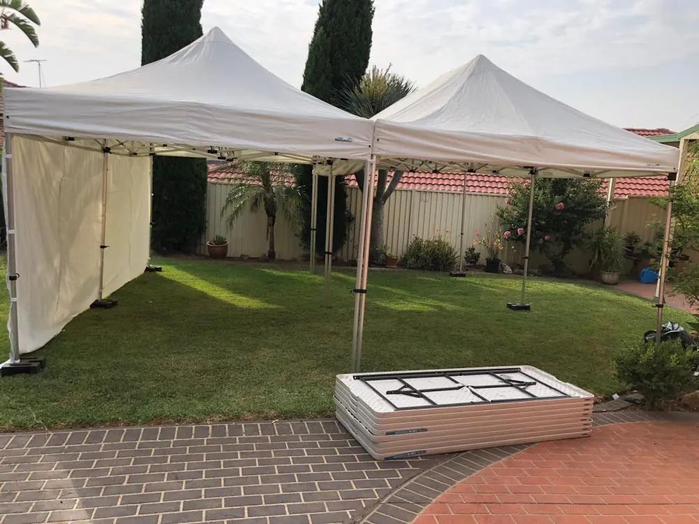 Hire 3mx3m Pop Up Marquee w/ Walls on 3 sides, hire Miscellaneous, near Auburn image 1