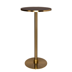 Hire Brass Cocktail Bar Table Hire w/ Black Marble Top, in Blacktown, NSW