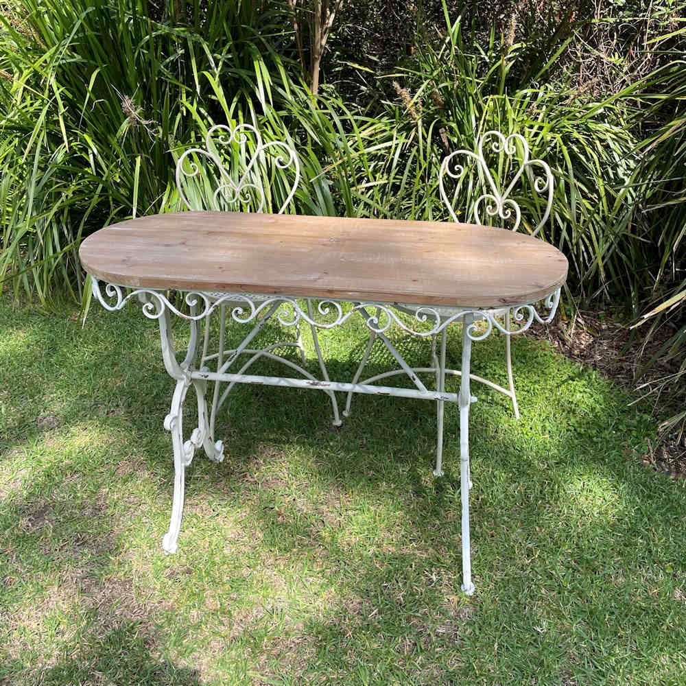Hire OVAL TIMBER TOP SIGNING TABLE, hire Tables, near Cheltenham image 2