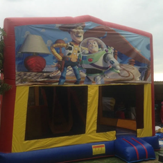 Hire TOY STORY JUMPING CASTLE WITH SLIDE