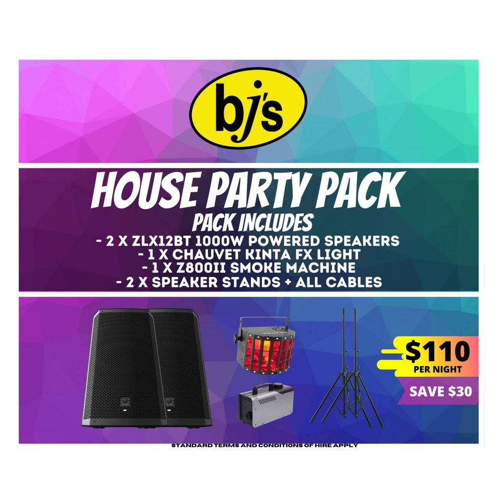 Hire House Party Pack, hire Speakers, near Newstead