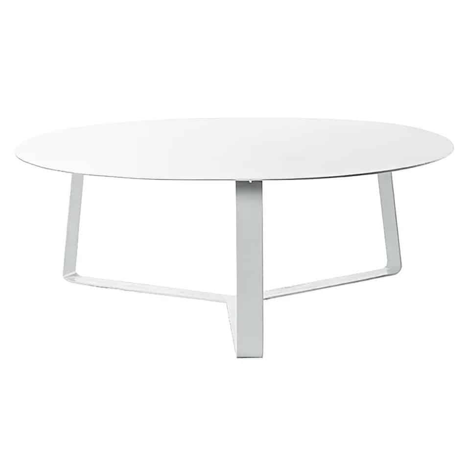 Hire White Rectangular Coffee Table Hire w/ Black Top, hire Tables, near Oakleigh
