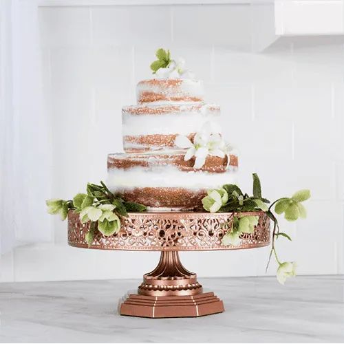 Hire Rose Gold Cake Stand Hire (30cm), hire Miscellaneous, near Riverstone