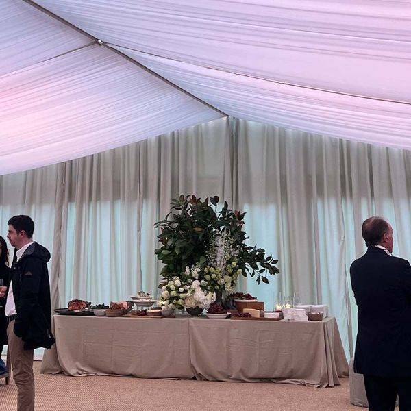 Hire Natural Sand Drape 4.5mH x 2M Pleated