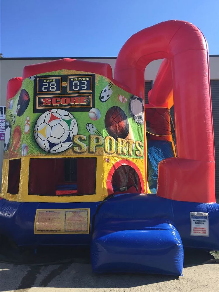 Hire Sports Themed Jumping Castle, hire Jumping Castles, near Condell Park