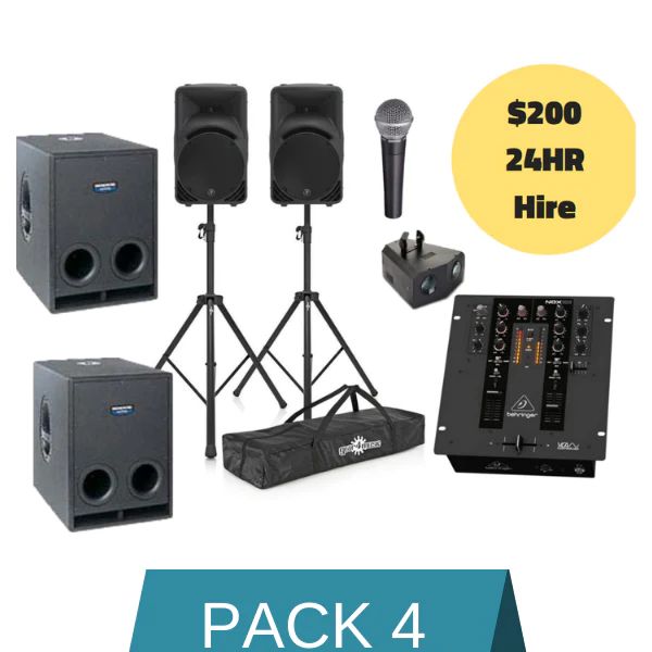 Hire Sound Hire Package 4, hire Party Packages, near Hampton Park