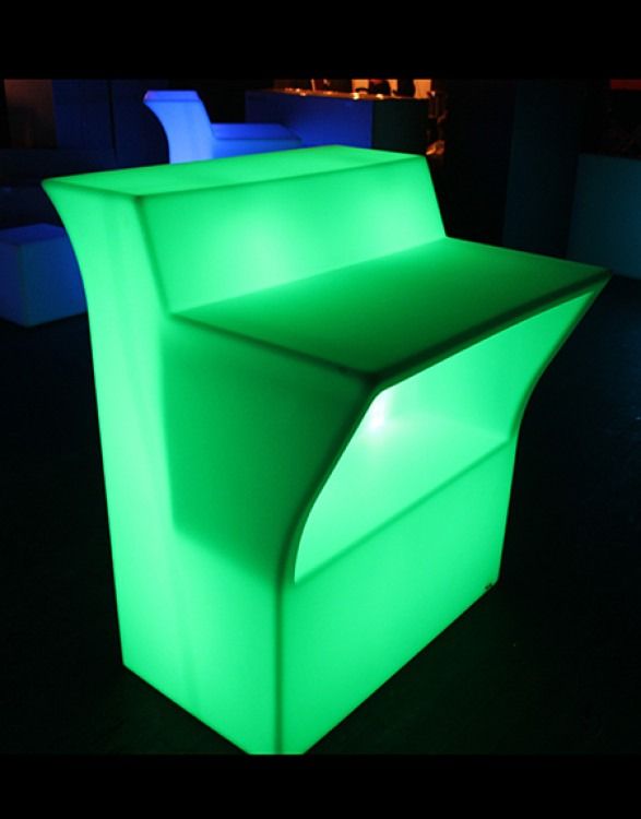 Hire Illuminated Glow Bar Coffee Table, hire Glow Furniture, near Geebung