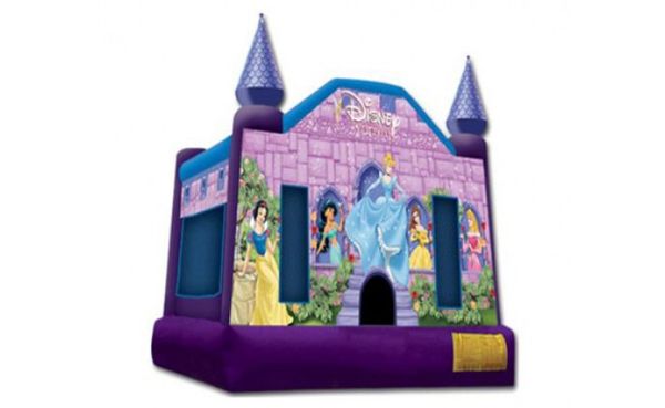 Hire Kids Jumping Castle with Basketball Ring (Disney Princess 2) Kids 3-12 4x4mtrs
