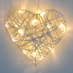 Hire Hanging Heart with Lights