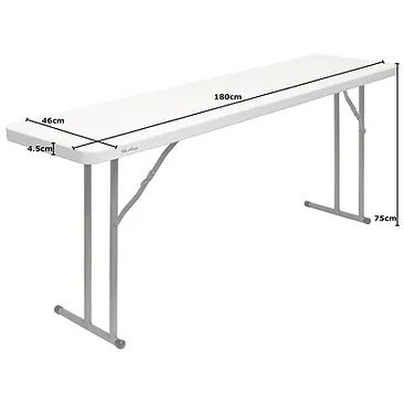 Hire 6ft Conference Trestle Table small width 45cm *