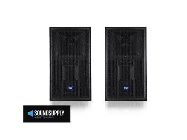 Hire 2x RCF 4PRO 6001-A Three-Way Event Speakers, hire Speakers, near Hoppers Crossing image 1