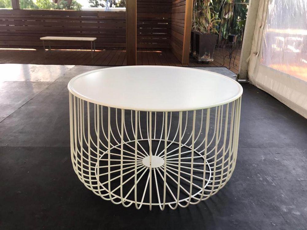 Hire White Wire Coffee Table Hire, hire Tables, near Blacktown image 2