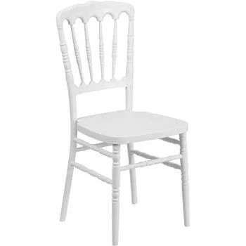 Hire Napoleon Chair - White/Clear
